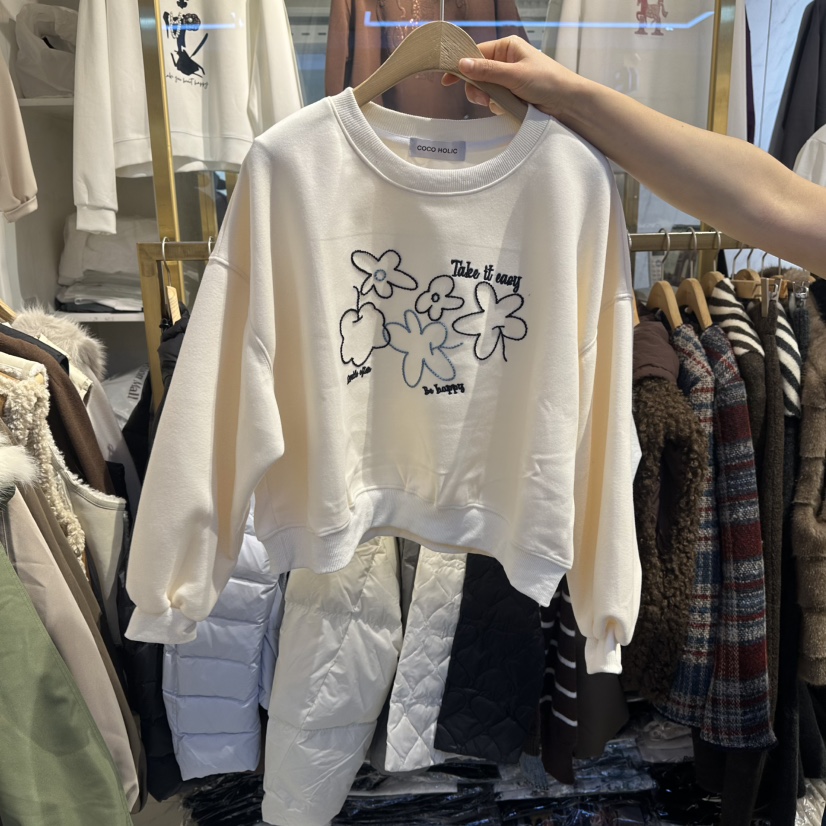 COCO HOLIC㊣東大門實拍女裝新品職業26春夏時尚推薦真品衛衣COCO HOLIC衛衣圖色2