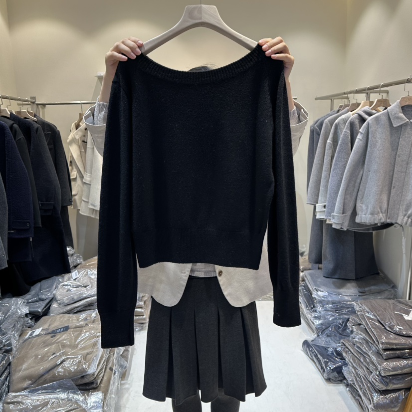 HER/PLAYLIST㊣東大門實拍女裝新款職業真品熱賣時尚針織衫HER/PLAYLIST針織衫
