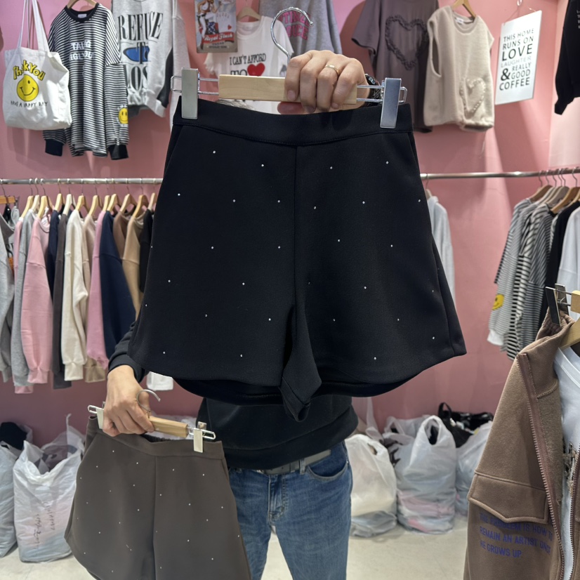 K STORY韓國代購㊣女裝新款真品人氣時尚休閑熱賣短褲春款K STORY短褲圖色2
