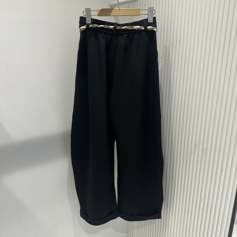 COCO HOLIC㊣東大門代購女士新品職業時尚推薦休閑褲含腰繩COCO HOLIC休閑褲