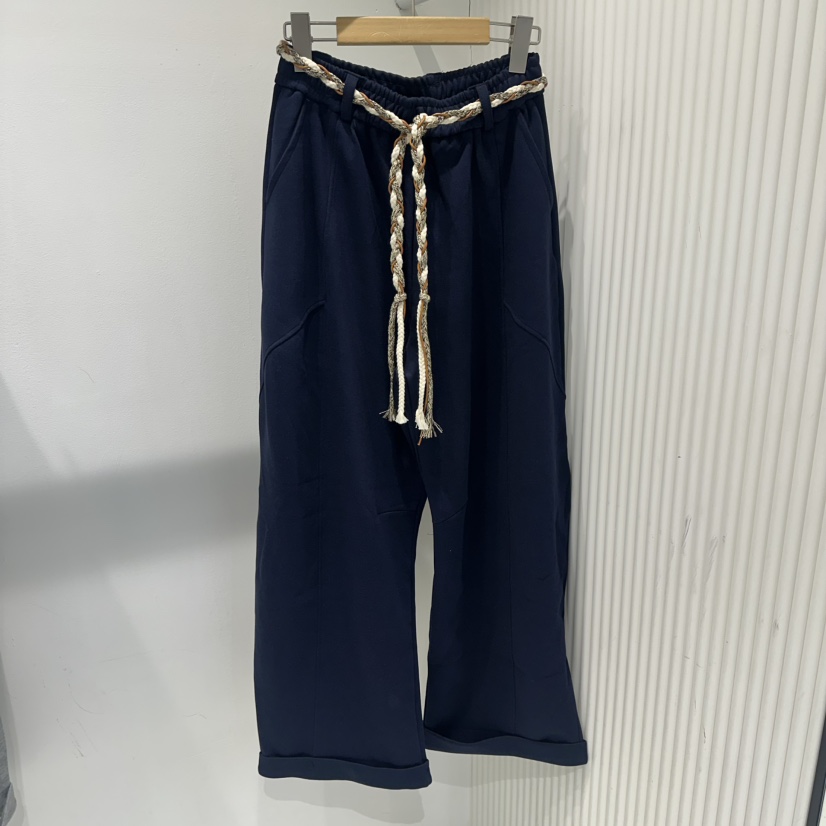 COCO HOLIC㊣東大門代購女士新品職業時尚推薦休閑褲含腰繩COCO HOLIC休閑褲圖色3