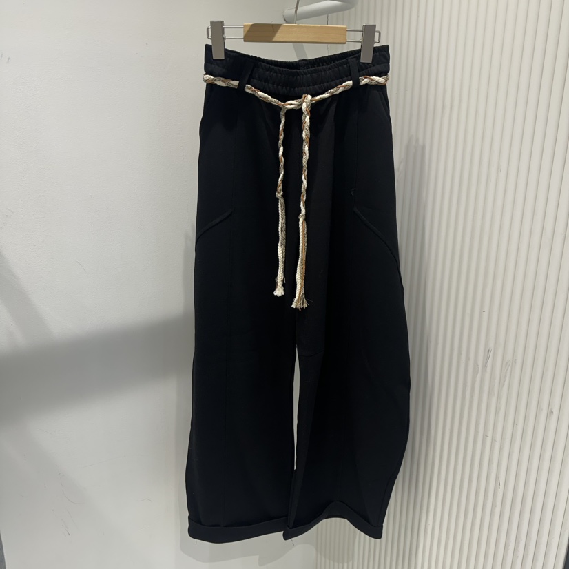 COCO HOLIC㊣東大門代購女士新品職業時尚推薦休閑褲含腰繩COCO HOLIC休閑褲圖色4