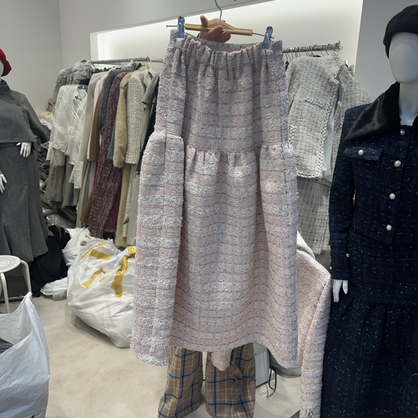 SENSIBLE-S韓國代購㊣女裝新品職業休閑推薦26春夏長裙褶皺SENSIBLE長裙