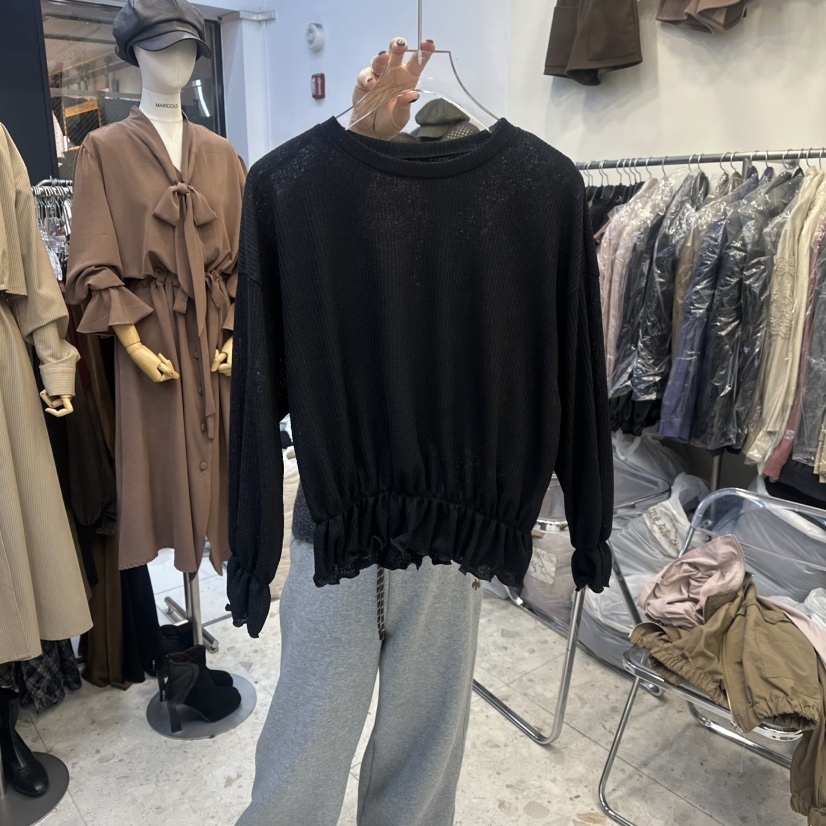 MARIGOLD㊣東大門代購女裝新品人氣時尚休閑推薦真品長袖T恤MARIGOLD長袖T恤圖色3