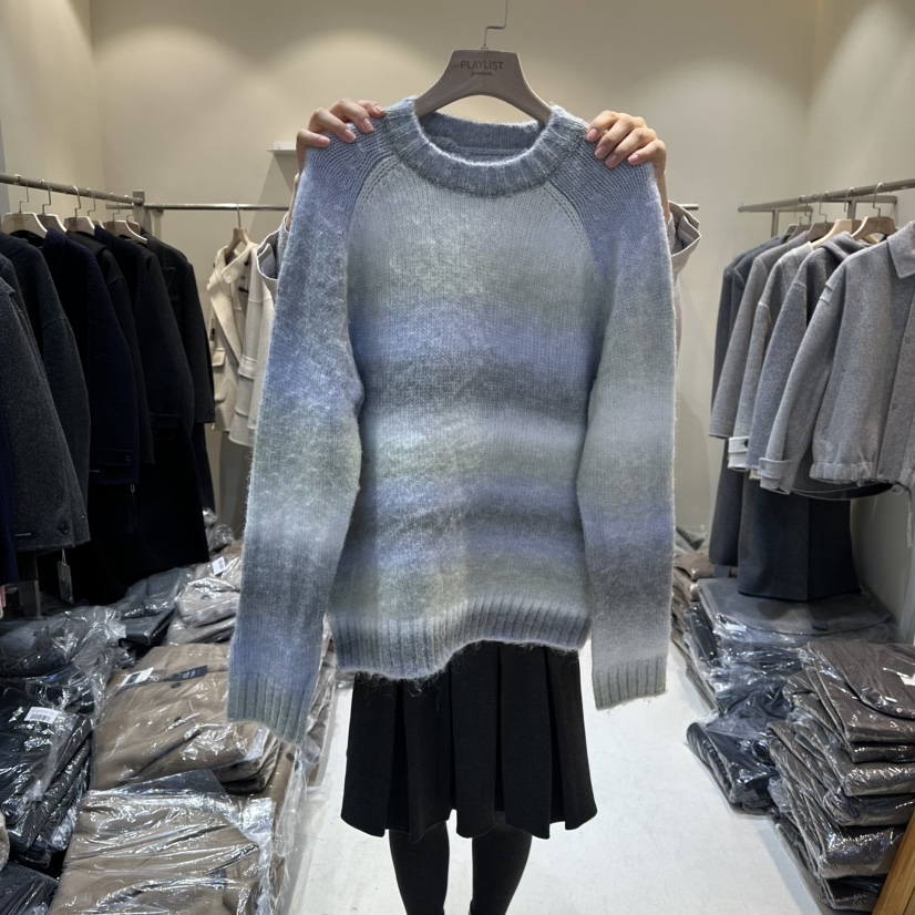 HER/PLAYLIST韓國代購㊣女士新品職業熱賣推薦真品毛衣羊毛HER/PLAYLIST毛衣圖色2