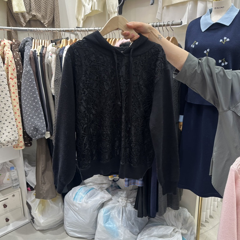 BIKINI韓國代購㊣女裝新品時尚職業休閑真品人氣26春夏衛衣BIKINI衛衣圖色3