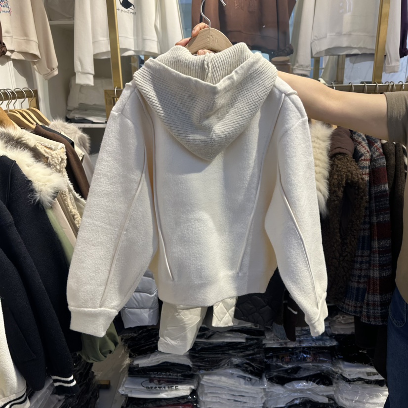 COCO HOLIC東大門直郵㊣女裝新款時尚休閑職業夾克連帽拉鏈衫COCO HOLIC夾克