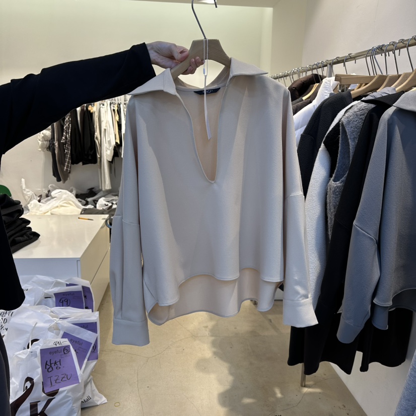 EYEFUL-Q韓國代購㊣女士新款時尚真品推薦職業長袖T恤春款eyeful長袖T恤圖色1