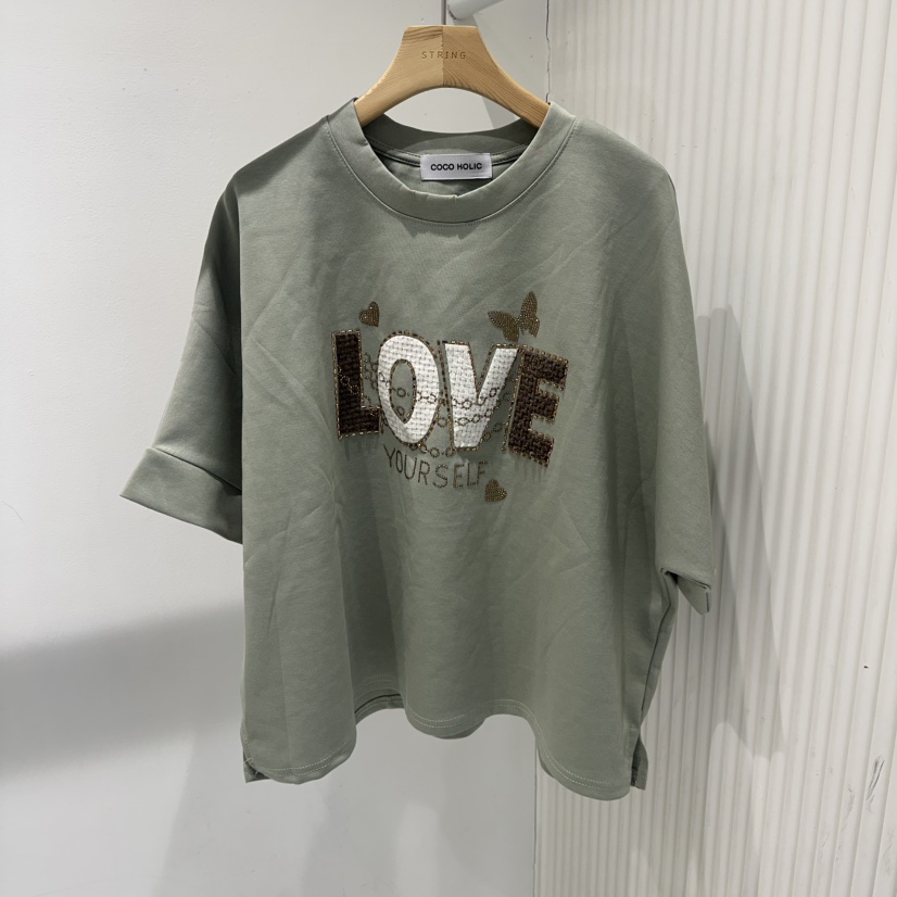 COCO HOLIC㊣東大門代購女裝新款真品職業時尚26春夏熱賣T恤COCO HOLICT恤圖色4