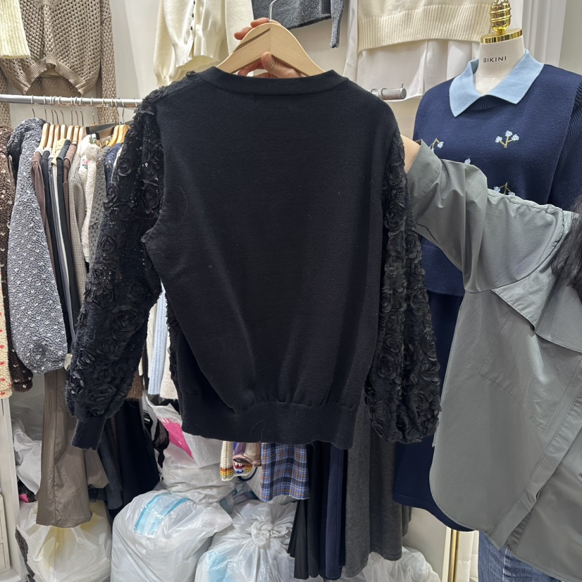 BIKINI㊣東大門代購女裝新款真品休閑人氣職業時尚推薦毛衣BIKINI毛衣