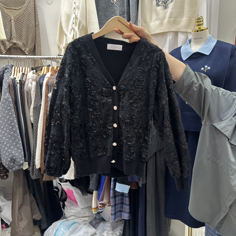 BIKINI㊣東大門代購女裝新款真品休閑人氣職業時尚推薦毛衣BIKINI毛衣圖色2