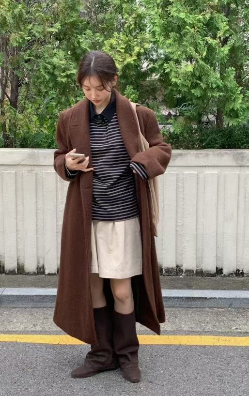 ShopBaguette韓國代購㊣女裝新款時尚人氣真品26春夏中長款大衣ShopBaguette中長款大衣圖色1