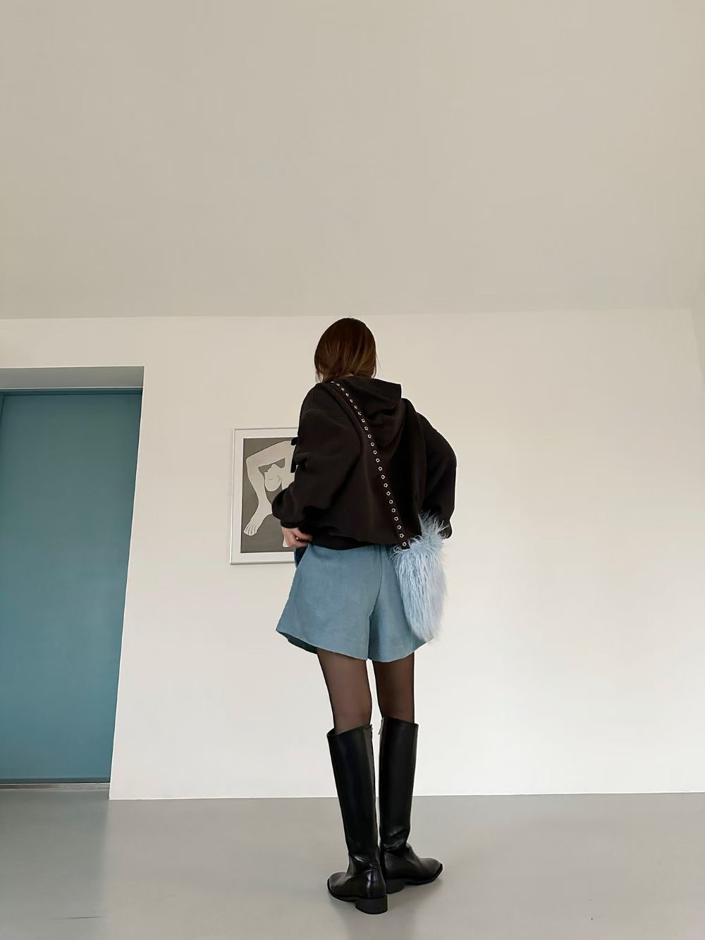 ShopBaguette㊣東大門代購女裝新款真品職業人氣短褲燈芯絨ShopBaguette短褲