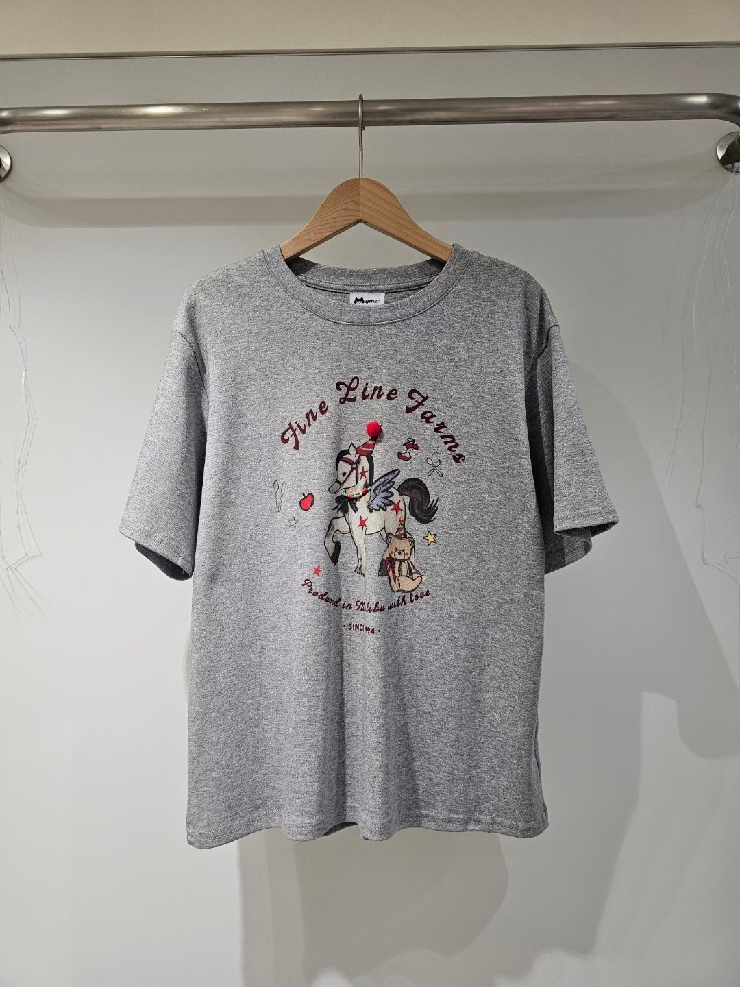 MYME(無品牌標）韓國直郵㊣女裝新款26春夏休閑真品熱賣T恤MYME(無品牌標）T恤圖色2