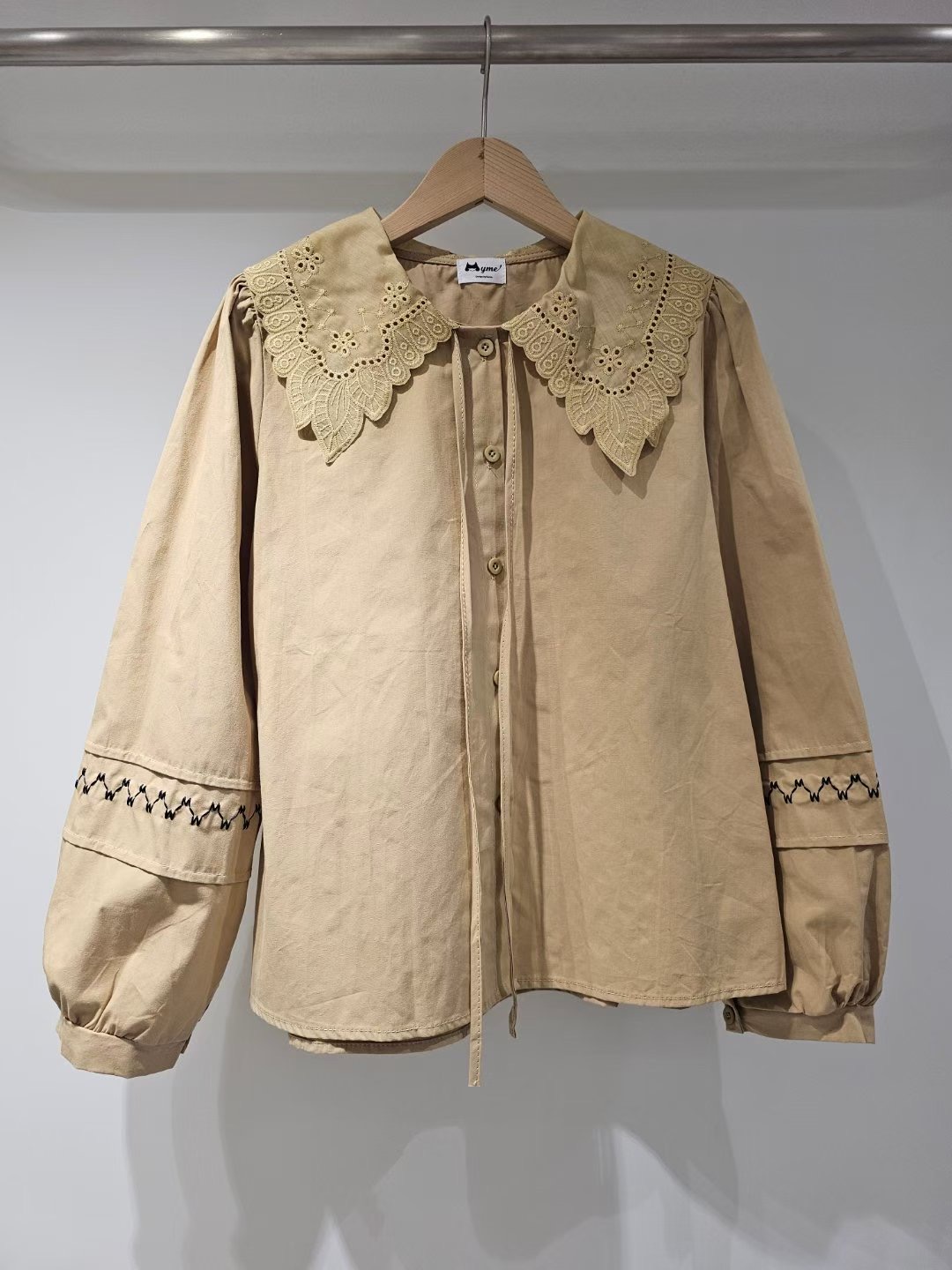 MYME(無品牌標）東大門直郵㊣女裝新品熱賣職業襯衫蕾絲衫MYME(無品牌標）襯衫/蕾絲衫圖色2