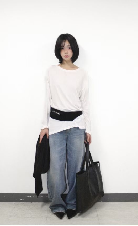 ShopBaguette韓國代購㊣女士新品休閑時尚推薦人氣26春夏長袖T恤ShopBaguette長袖T恤圖色1