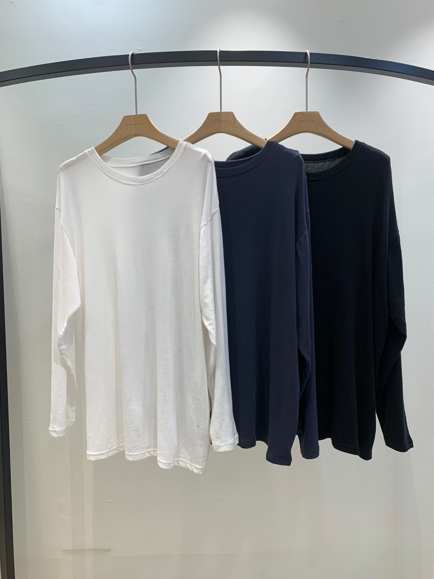 ShopBaguette韓國代購㊣女士新品休閑時尚推薦人氣26春夏長袖T恤ShopBaguette長袖T恤圖色3左三色