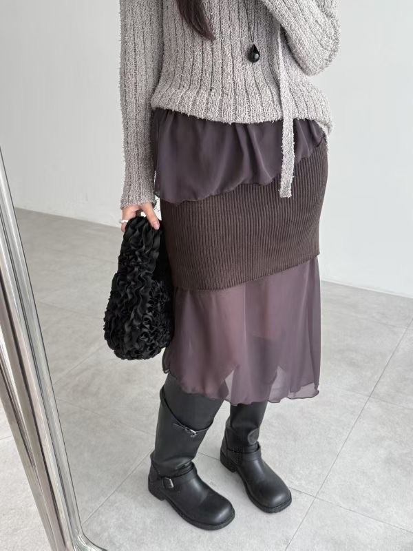 ShopBaguette㊣東大門代購女士新品26春夏休閑半身裙中短裙ShopBaguette半身裙/中短裙圖色2