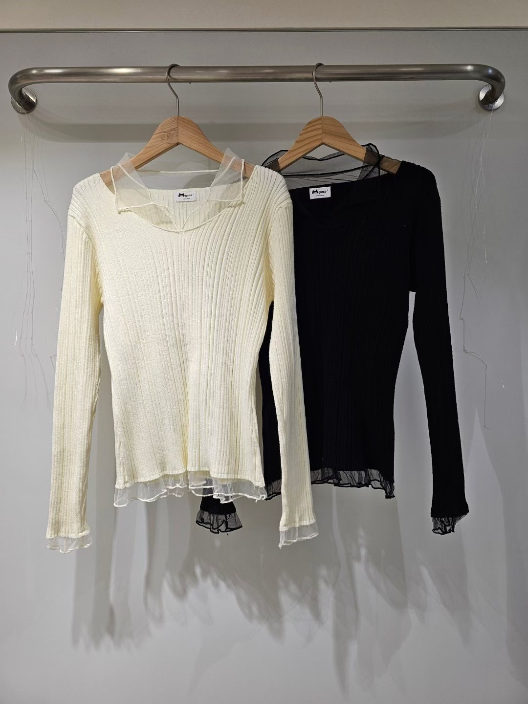 MYME(無品牌標）㊣東大門代購女裝新款休閑人氣針織衫假兩件MYME(無品牌標）針織衫