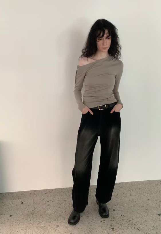 ShopBaguette韓國直郵㊣女裝新品時尚休閑真品牛仔褲燈芯絨ShopBaguette牛仔褲