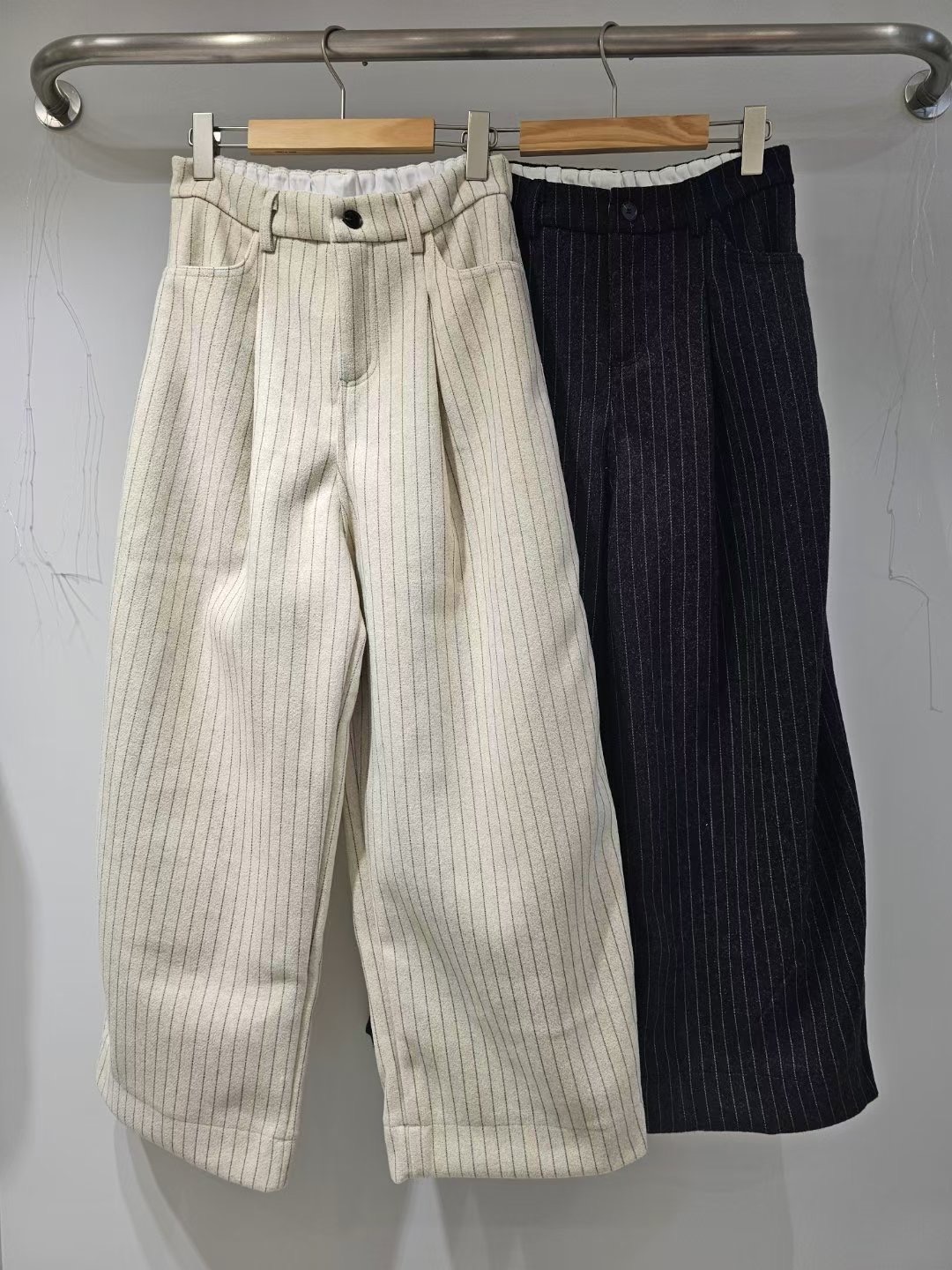 MYME(無品牌標）韓國代購㊣女士新款熱賣休閑真品休閑褲條紋MYME(無品牌標）休閑褲