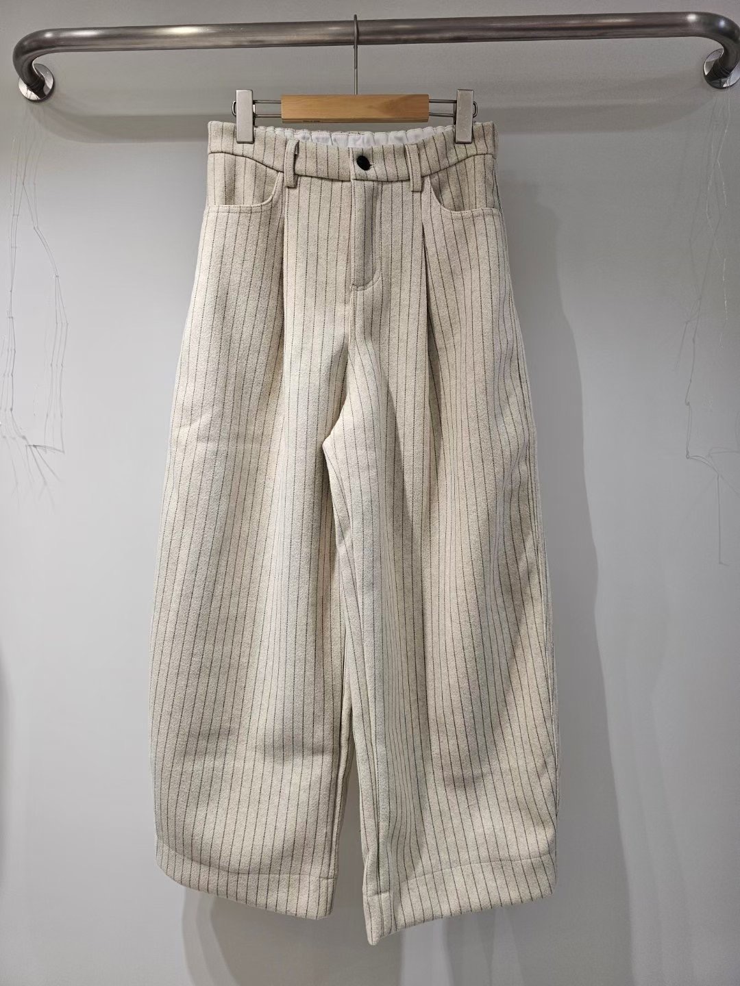 MYME(無品牌標）韓國代購㊣女士新款熱賣休閑真品休閑褲條紋MYME(無品牌標）休閑褲圖色1