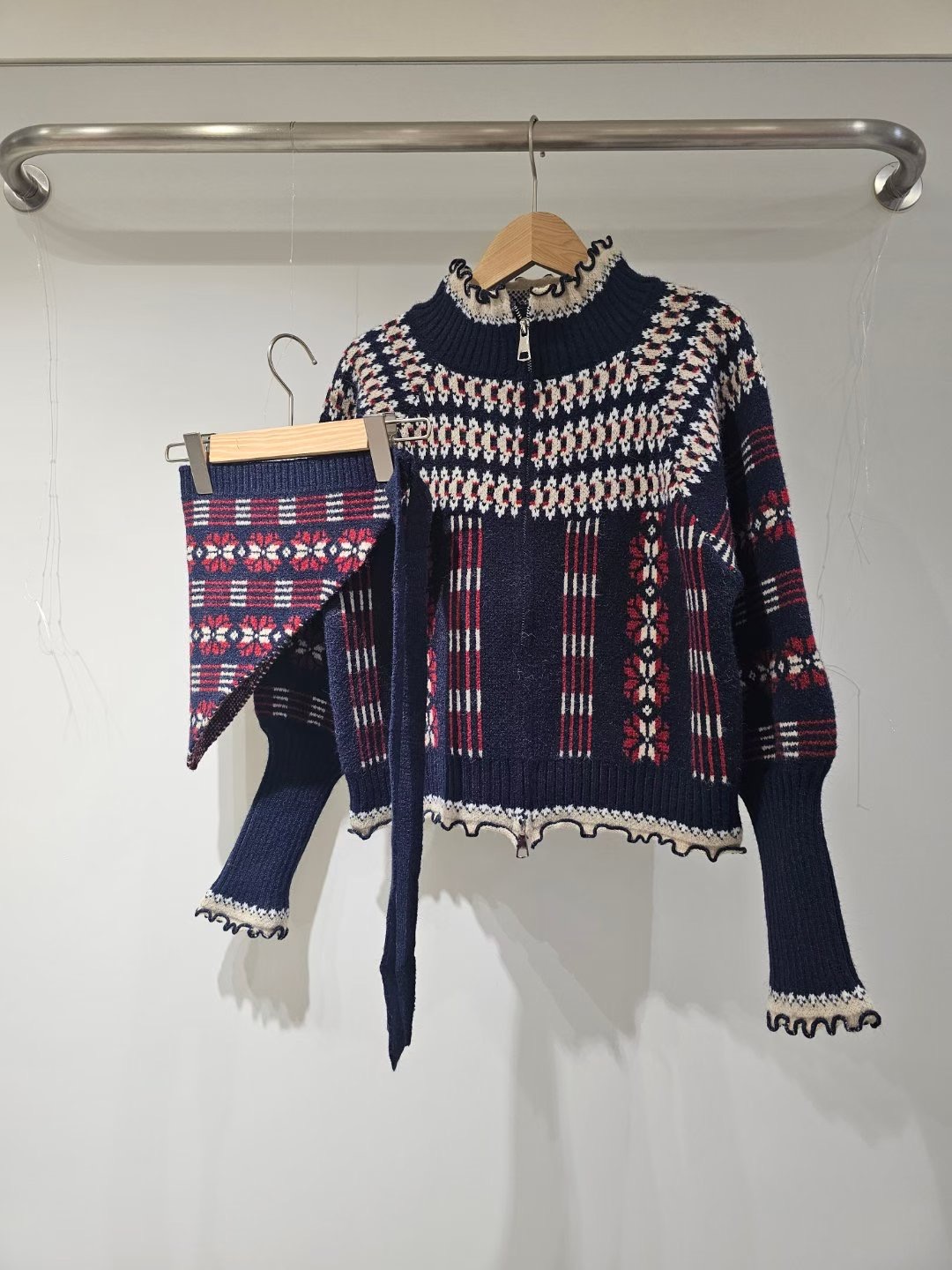 MYME(無品牌標）㊣東大門實拍女士新款休閑針織衫披肩套裝MYME(無品牌標）針織衫圖色2