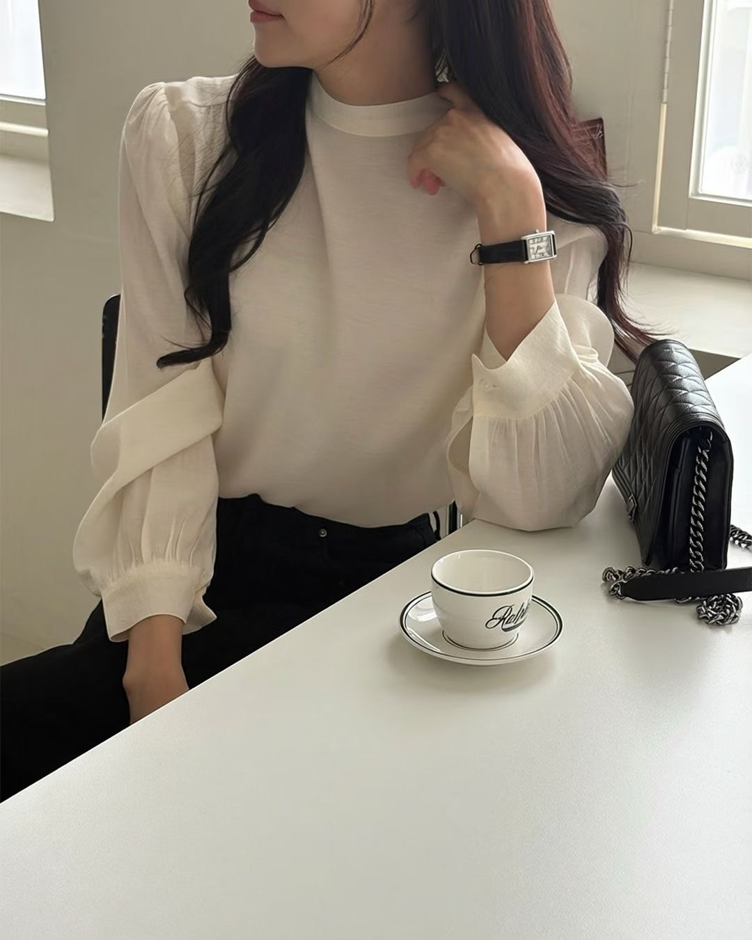 VIVIANLEE東大門實拍女士新品時尚推薦休閑25秋冬襯衫蕾絲衫VIVIANLEE襯衫/蕾絲衫