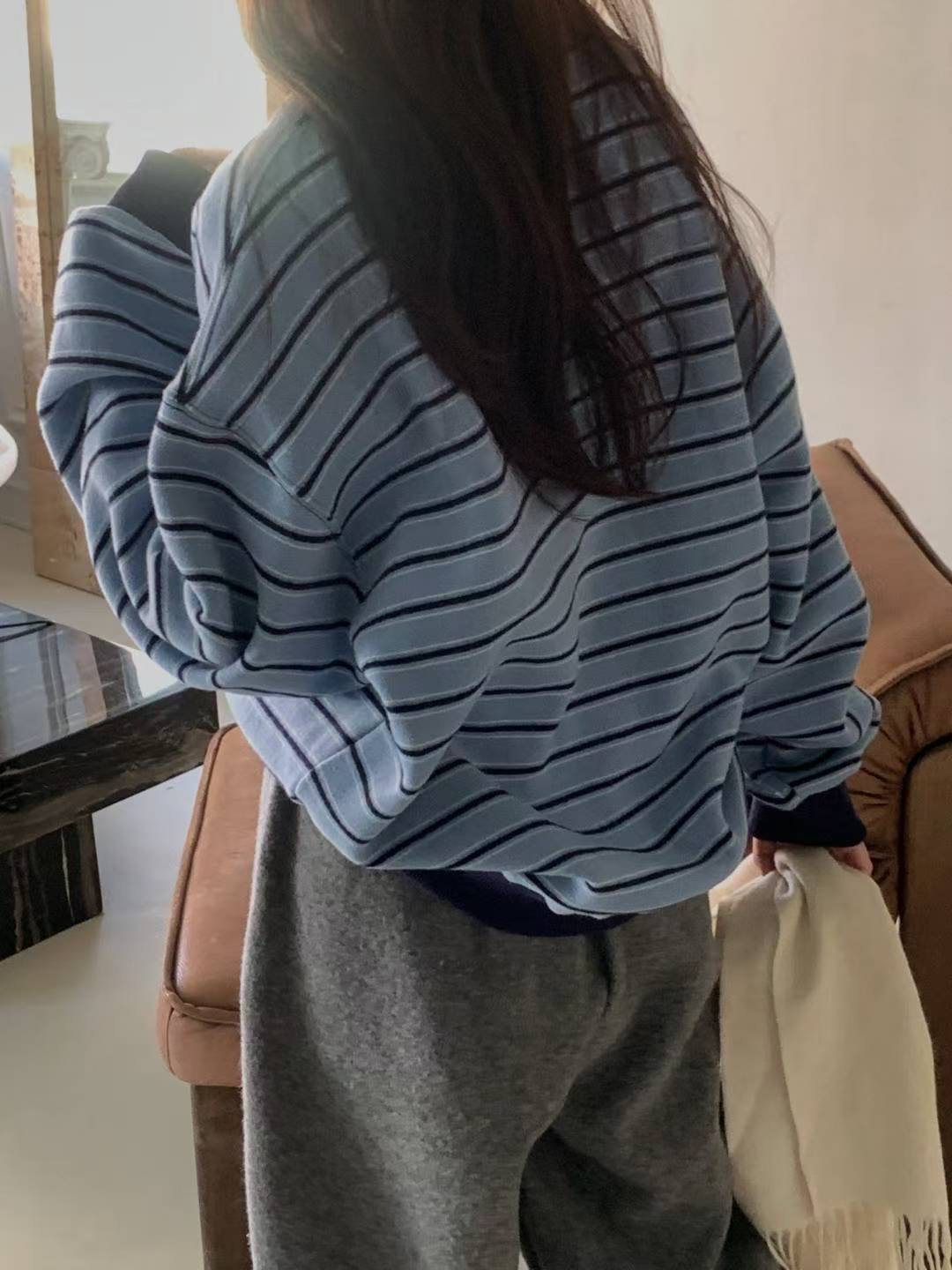 LIBRE東大門代購女士新款推薦熱賣25秋冬人氣時尚長袖T恤HAY KNOCK長袖T恤