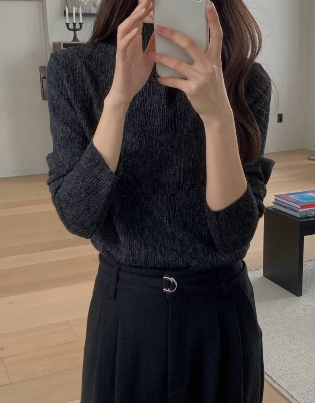 LIBRE東大門直郵女士新品職業休閑熱賣人氣25秋冬長袖T恤HAY KNOCK長袖T恤