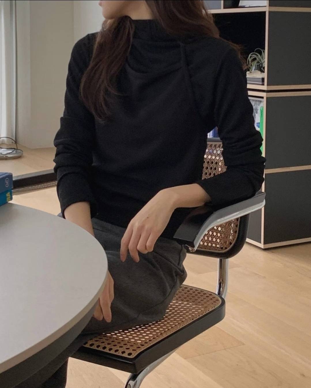 LIBRE東大門直郵女士新品職業休閑熱賣人氣25秋冬長袖T恤HAY KNOCK長袖T恤圖色2