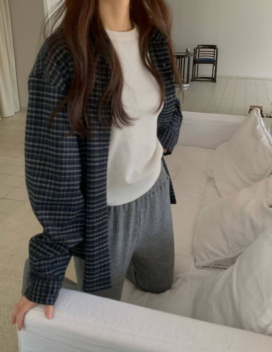 LIBRE東大門代購女士新品休閑職業25秋冬推薦人氣襯衫蕾絲衫HAY KNOCK襯衫/蕾絲衫