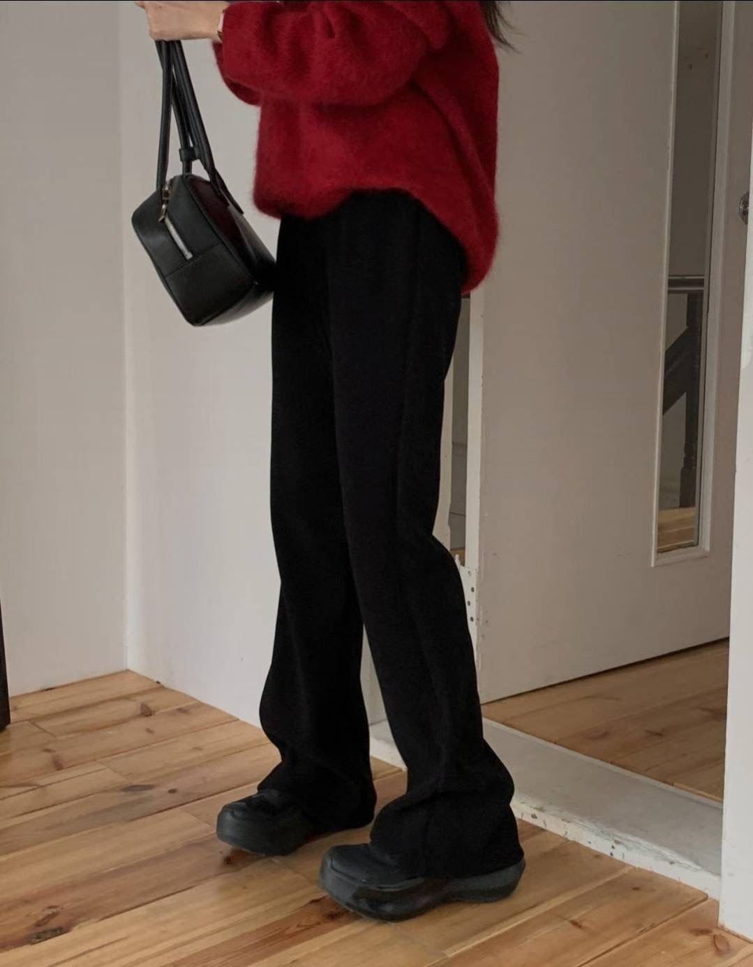 LIBRE韓國代購女裝新款職業熱賣休閑推薦時尚25秋冬休閑褲HAY KNOCK休閑褲