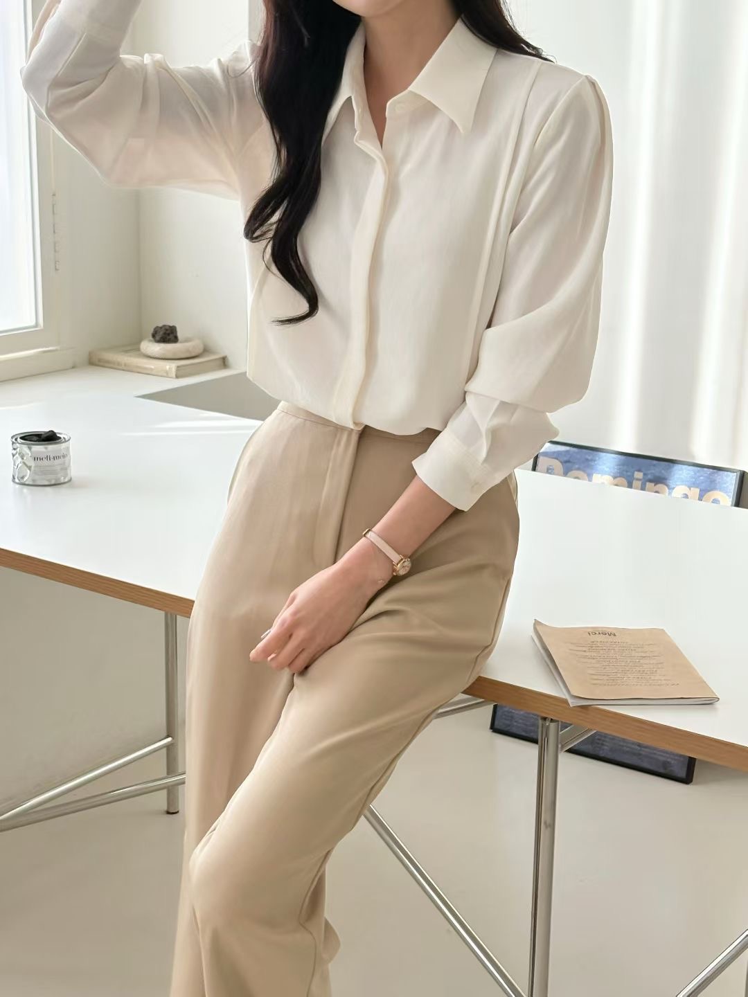 VIVIANLEE東大門代購女裝新品推薦職業人氣熱賣襯衫蕾絲衫VIVIANLEE襯衫/蕾絲衫