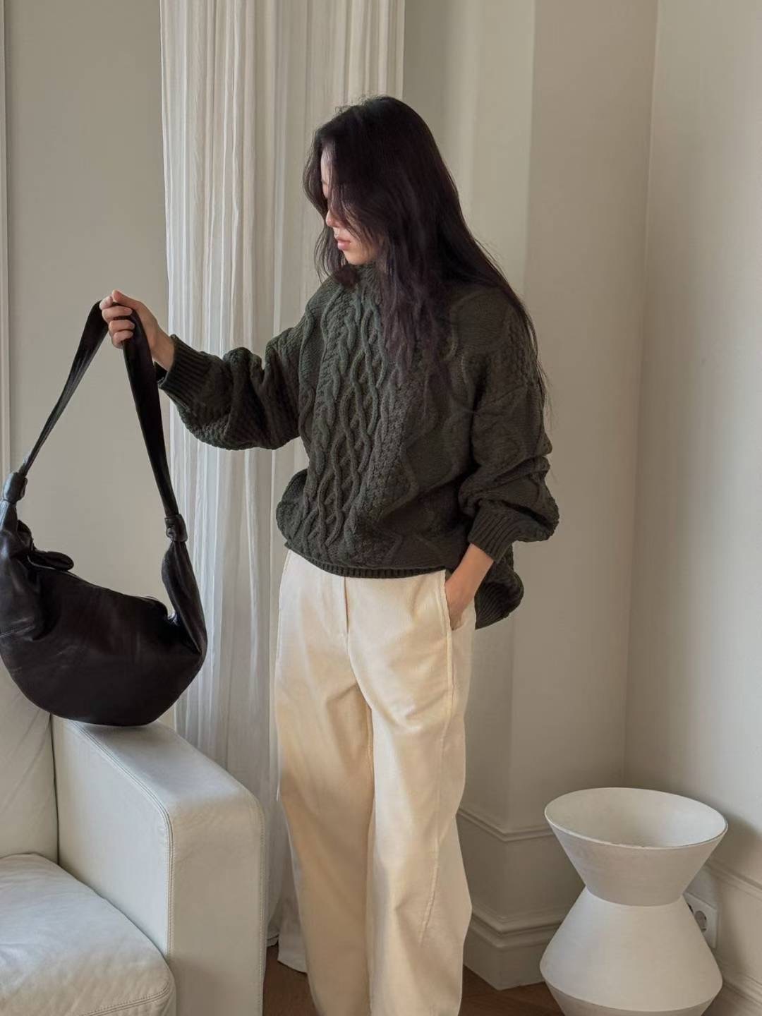 LIBRE東大門直郵女裝新款推薦25秋冬職業休閑熱賣人氣毛衣HAY KNOCK毛衣