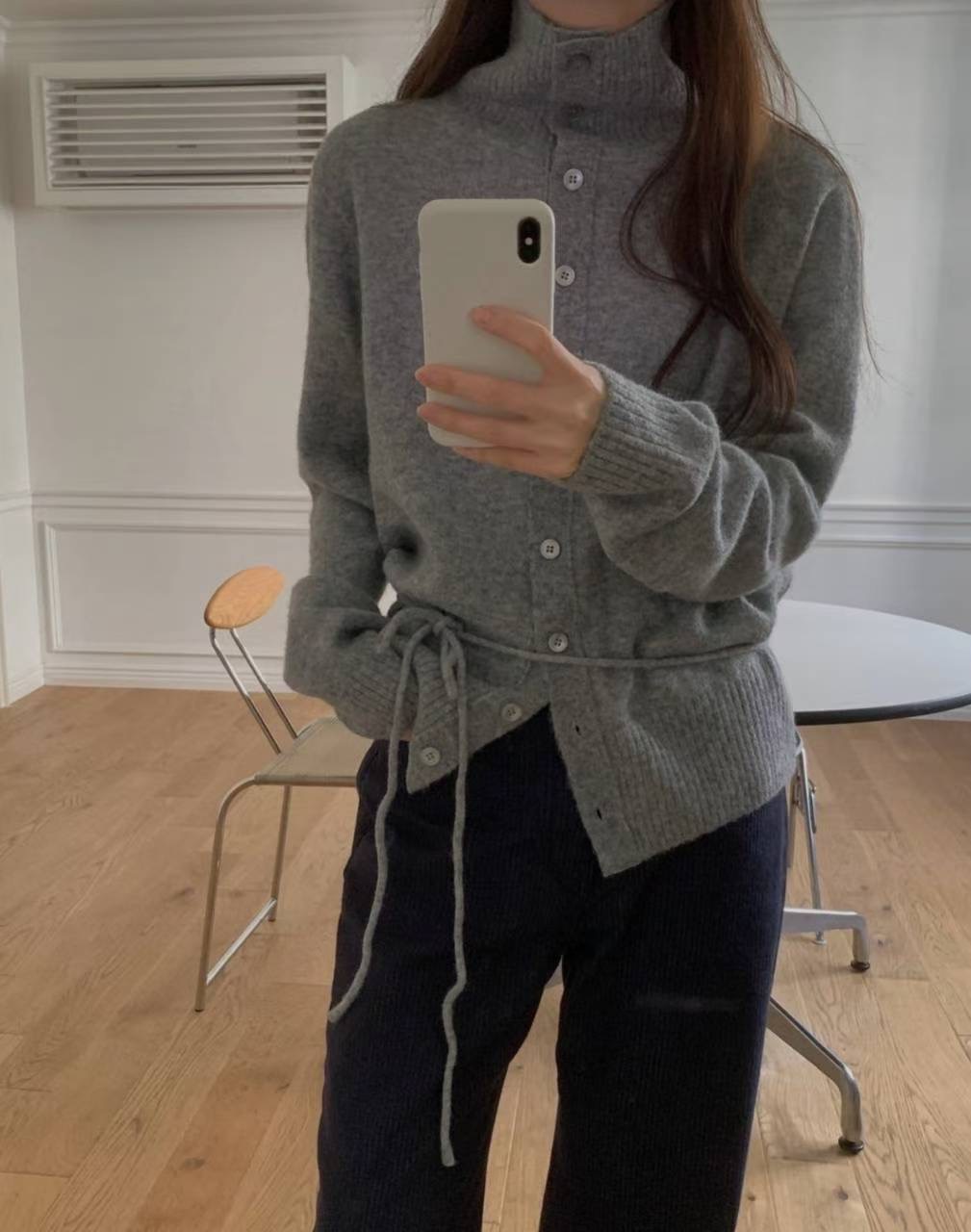 LIBRE東大門直郵女士新品熱賣25秋冬推薦人氣休閑針織衫開衫HAY KNOCK針織衫