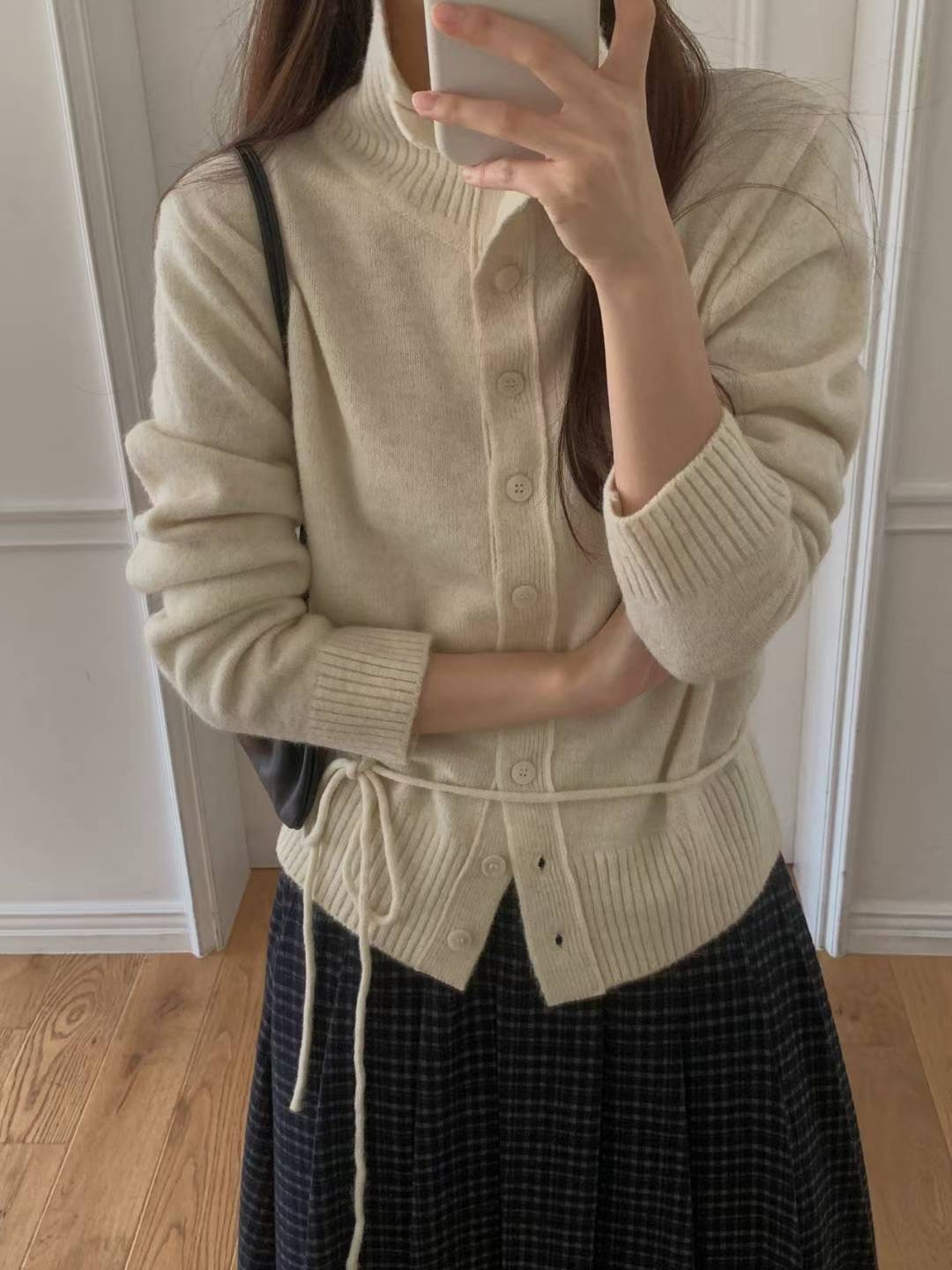 LIBRE東大門直郵女士新品熱賣25秋冬推薦人氣休閑針織衫開衫HAY KNOCK針織衫圖色1