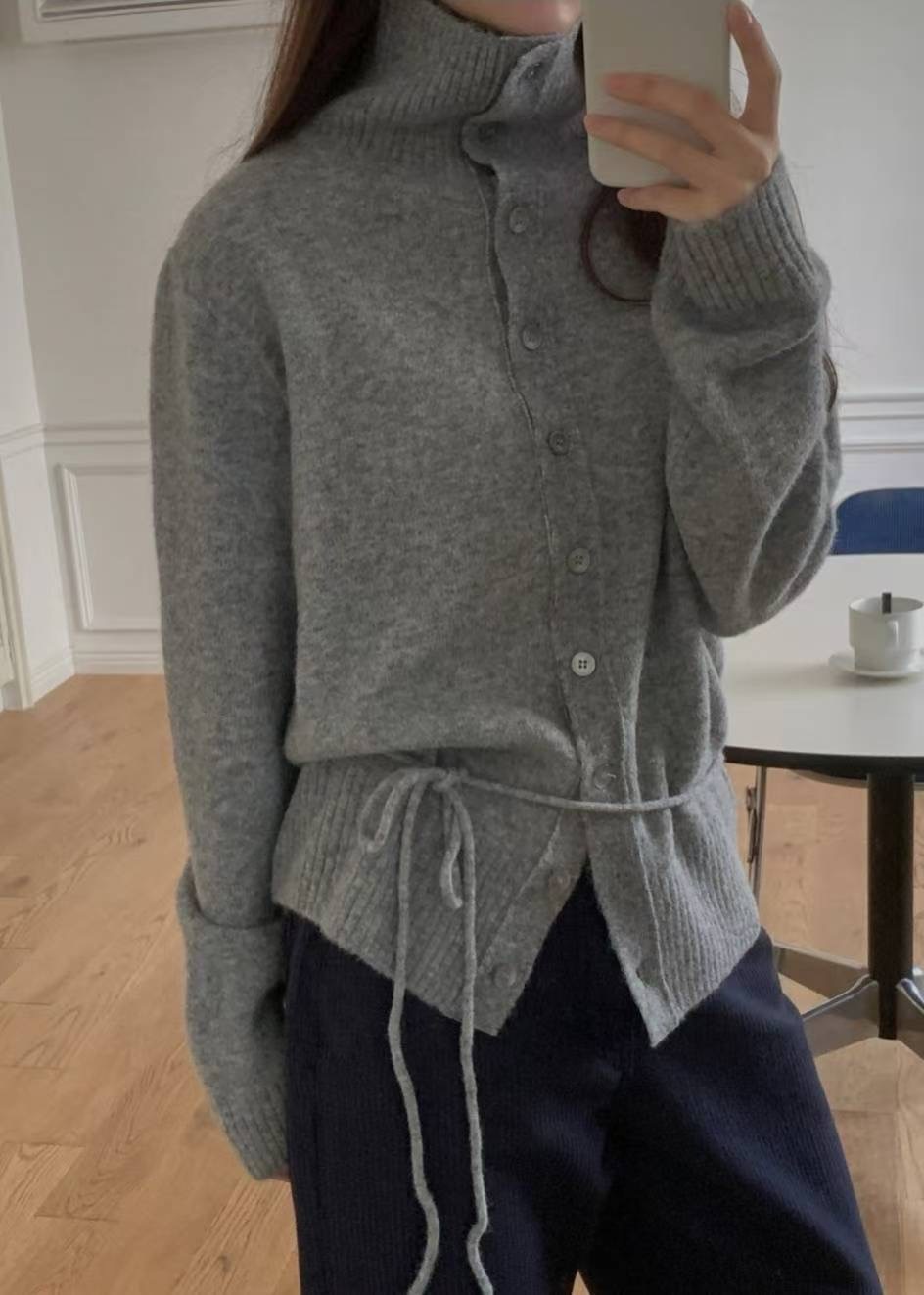 LIBRE東大門直郵女士新品熱賣25秋冬推薦人氣休閑針織衫開衫HAY KNOCK針織衫圖色2