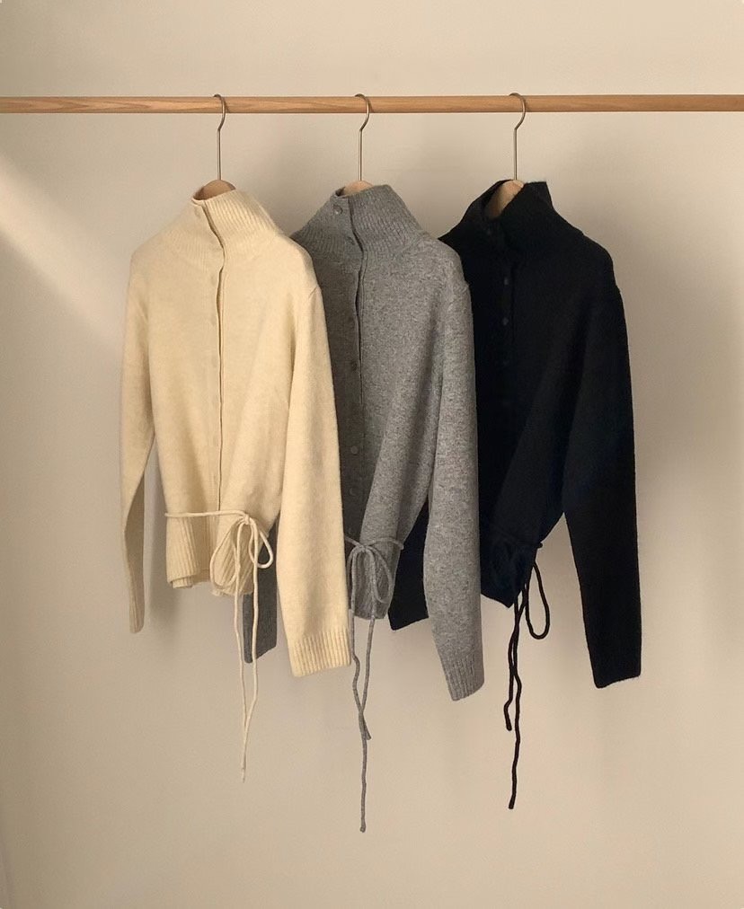 LIBRE東大門直郵女士新品熱賣25秋冬推薦人氣休閑針織衫開衫HAY KNOCK針織衫圖色3左三色