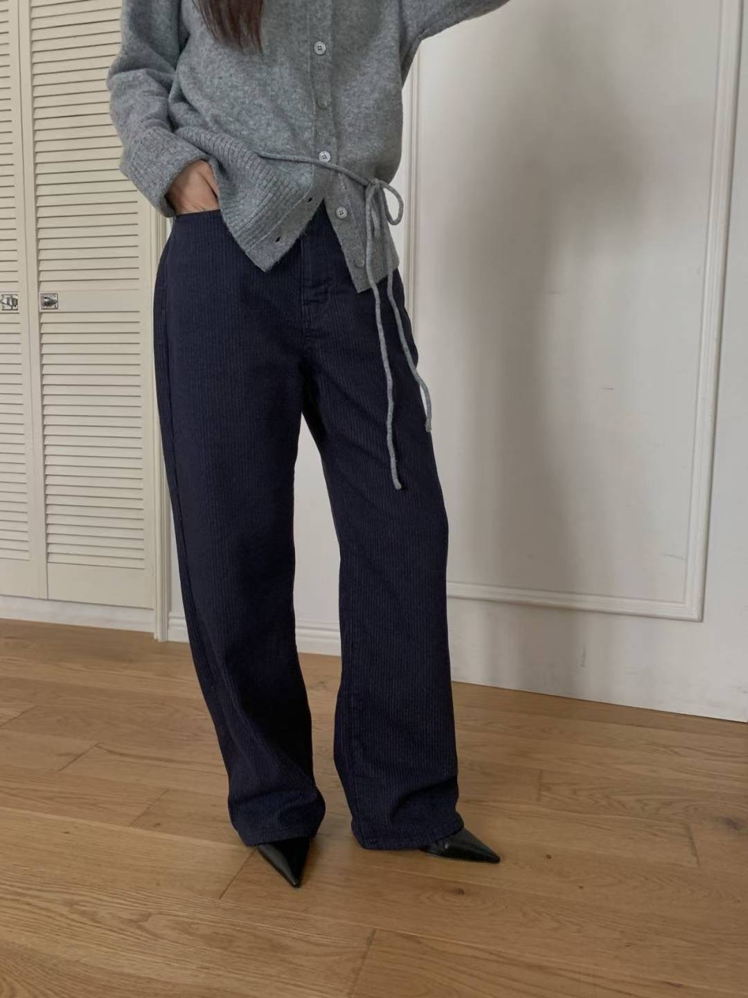 LIBRE東大門代購女士新品25秋冬時尚職業休閑牛仔褲不褪色HAY KNOCK牛仔褲