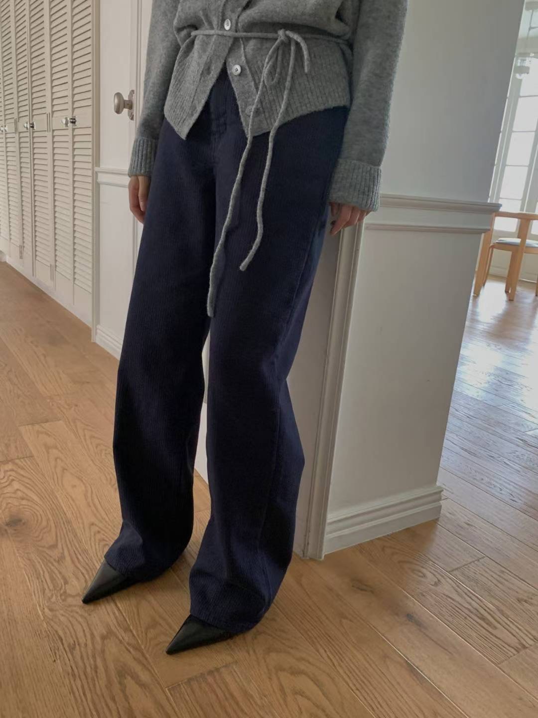 LIBRE東大門代購女士新品25秋冬時尚職業休閑牛仔褲不褪色HAY KNOCK牛仔褲