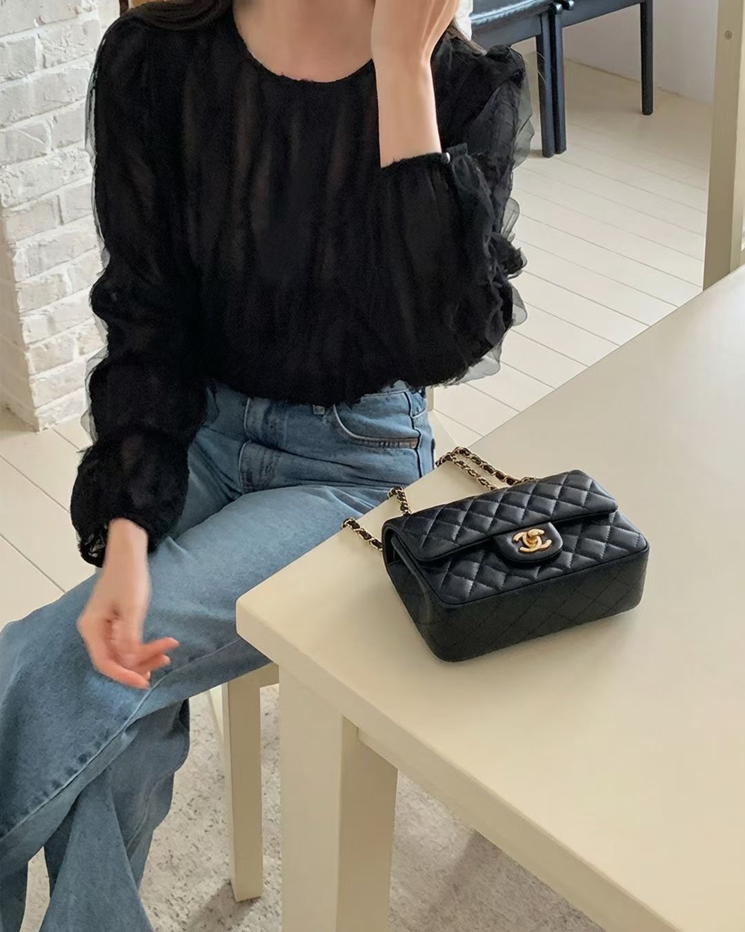 VIVIANLEE東大門直郵女士新品休閑熱賣時尚25秋冬襯衫蕾絲衫VIVIANLEE襯衫/蕾絲衫圖色2