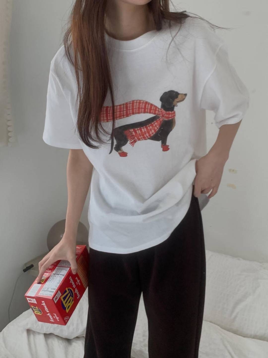 LIBRE韓國直郵女士新品職業人氣25秋冬休閑時尚熱賣推薦T恤HAY KNOCKT恤