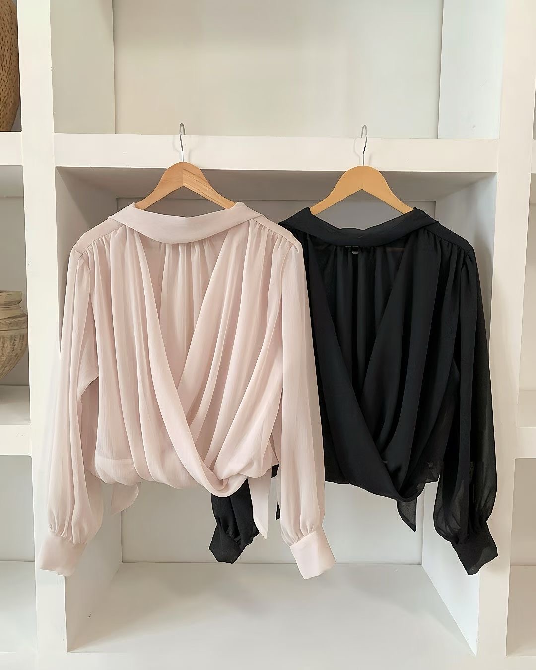 VIVIANLEE東大門代購女士新品人氣休閑25秋冬襯衫蕾絲衫透視VIVIANLEE襯衫/蕾絲衫圖色2左二色