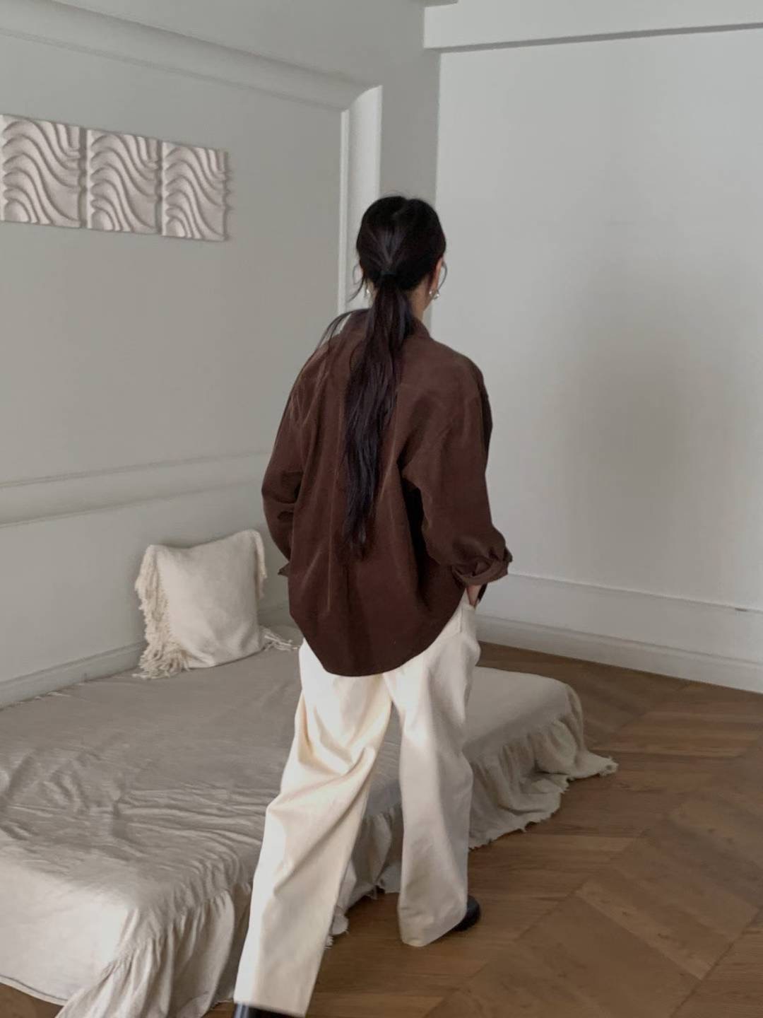 LIBRE韓國直郵女裝新款人氣熱賣職業時尚推薦25秋冬襯衫蕾絲衫HAY KNOCK襯衫/蕾絲衫