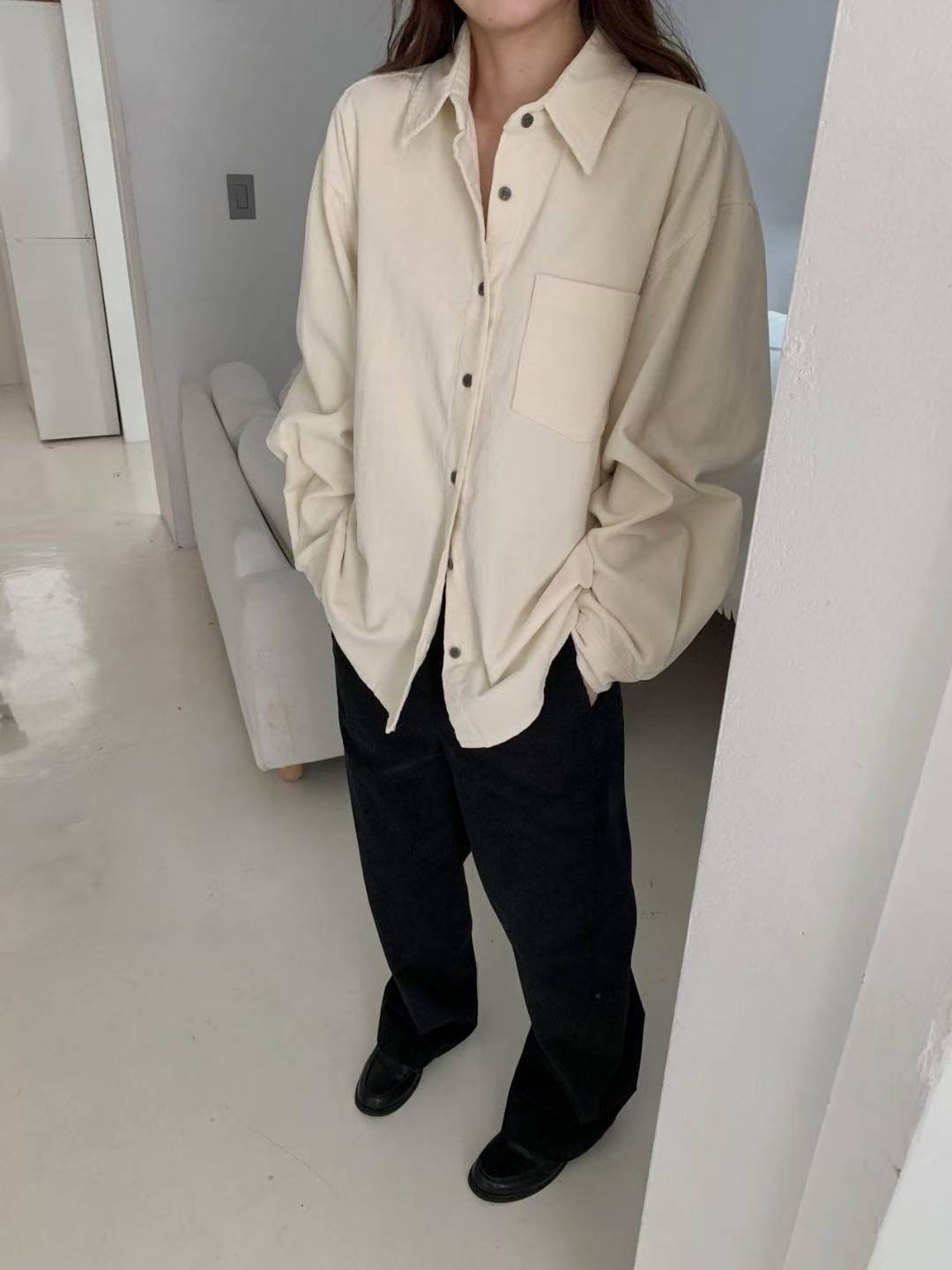 LIBRE韓國直郵女裝新款人氣熱賣職業時尚推薦25秋冬襯衫蕾絲衫HAY KNOCK襯衫/蕾絲衫