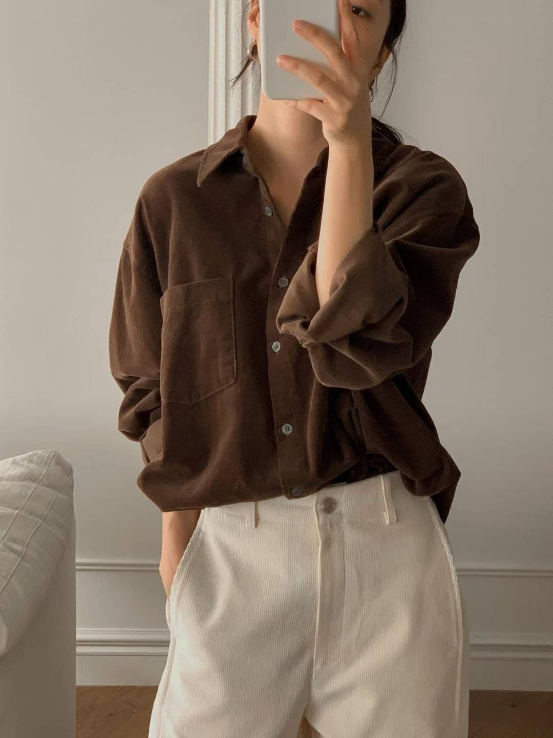 LIBRE韓國直郵女裝新款人氣熱賣職業時尚推薦25秋冬襯衫蕾絲衫HAY KNOCK襯衫/蕾絲衫圖色2