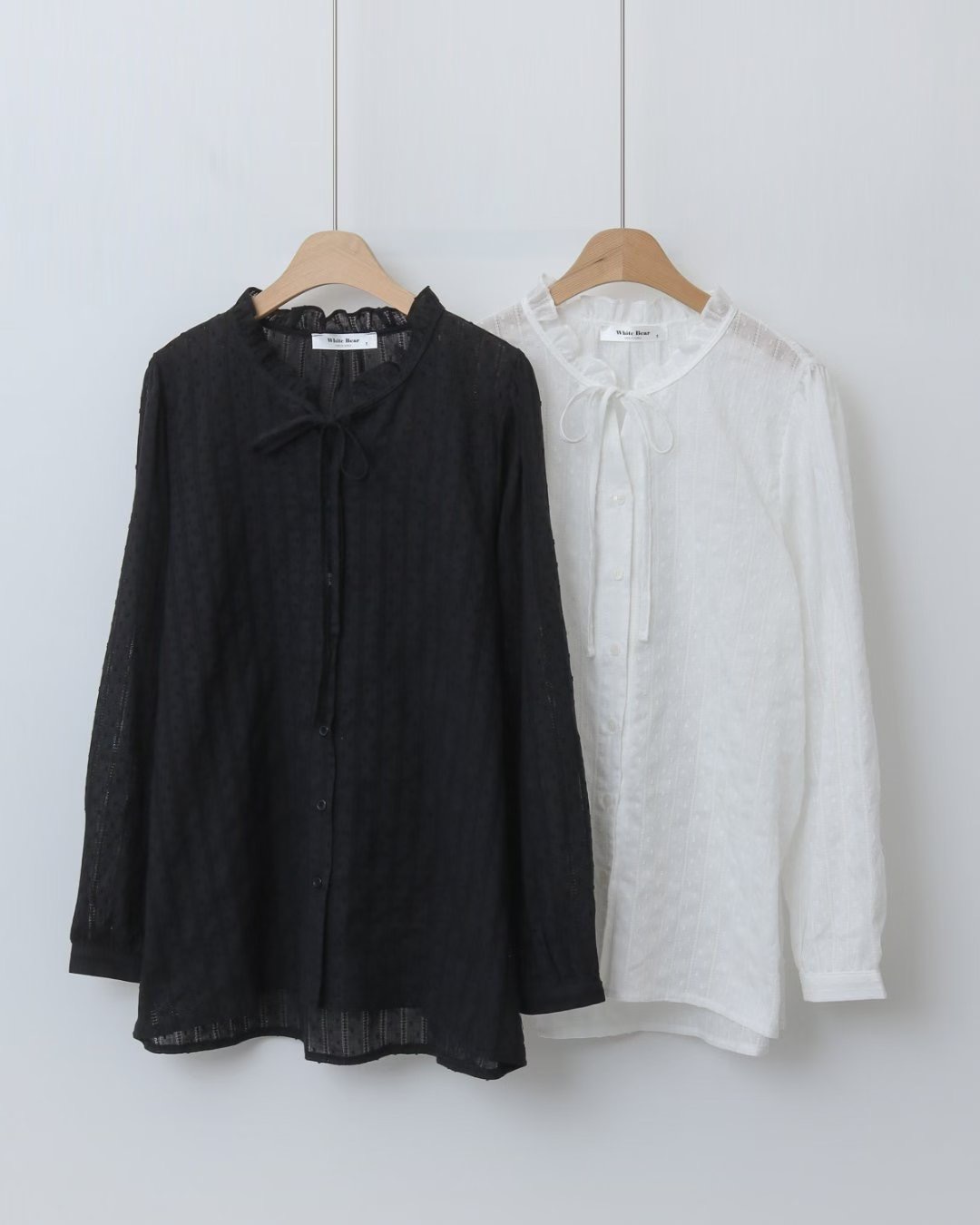 WHITE BEAR㊣東大門代購女裝新款時尚人氣真品熱賣襯衫蕾絲衫WHITE BEAR襯衫/蕾絲衫