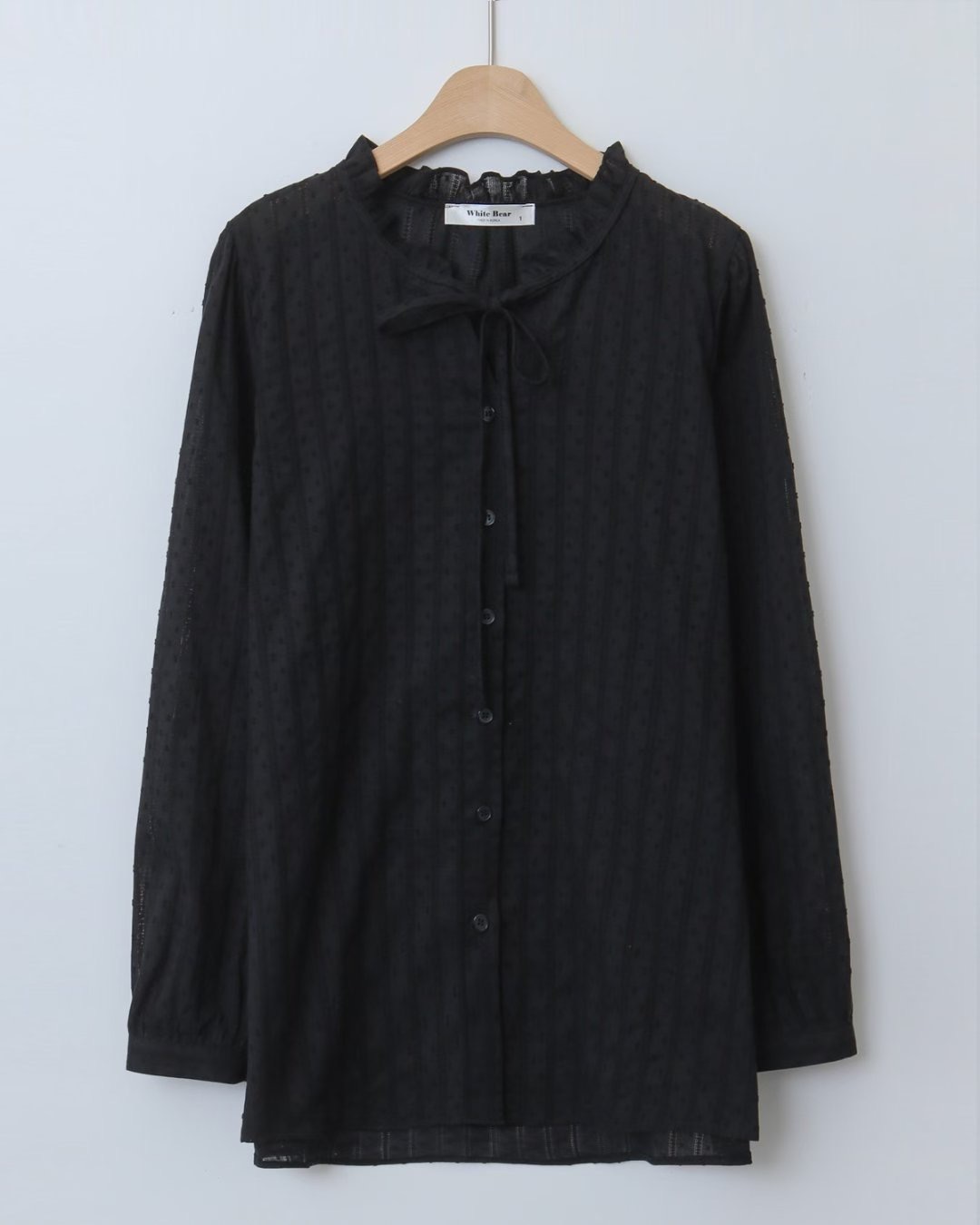 WHITE BEAR㊣東大門代購女裝新款時尚人氣真品熱賣襯衫蕾絲衫WHITE BEAR襯衫/蕾絲衫圖色2