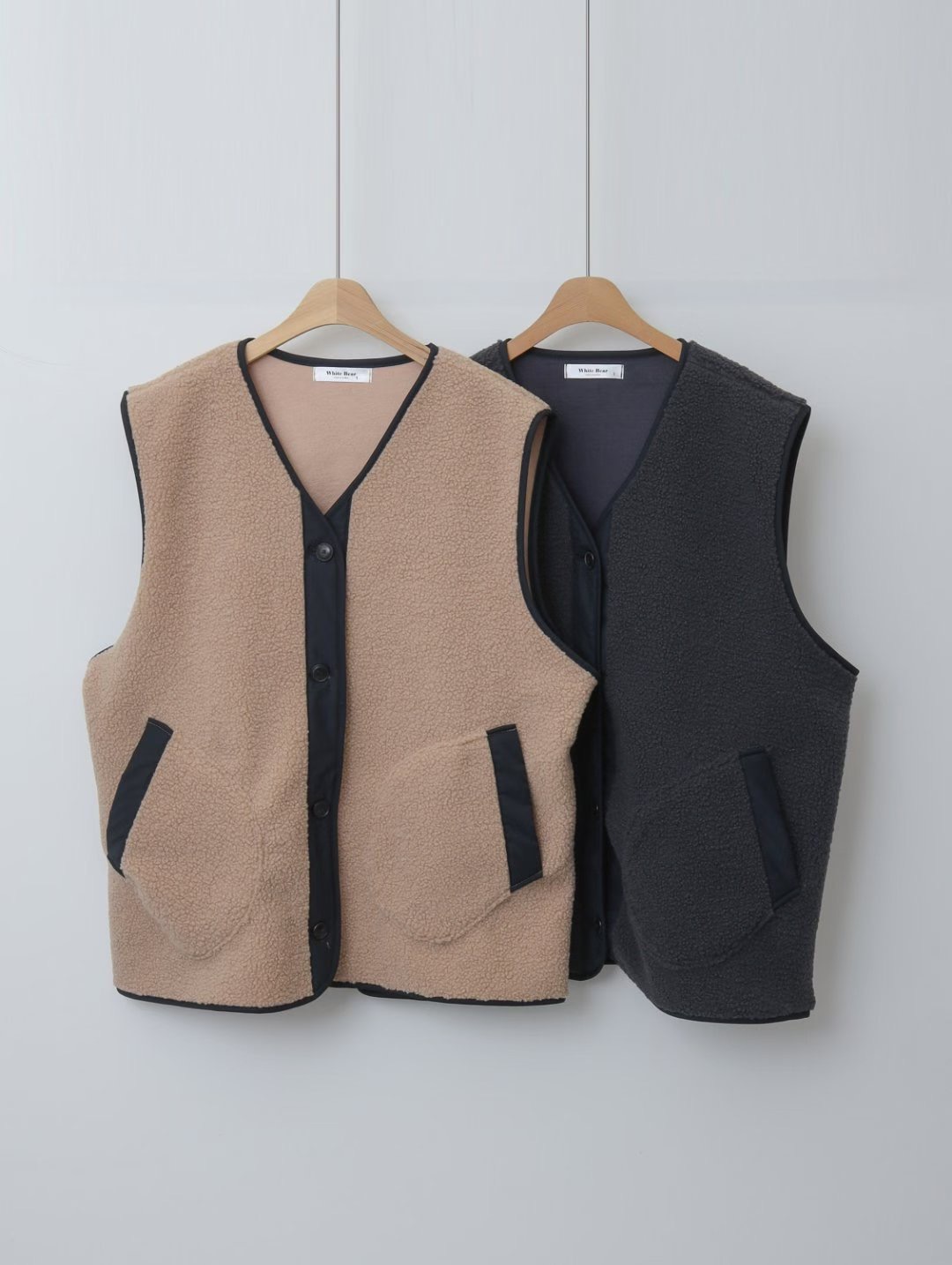 WHITE BEAR東大門直郵㊣女士新品26春夏職業人氣真品時尚馬甲WHITE BEAR馬甲